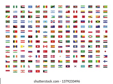 Official National Flags World Vector Stock Vector (Royalty Free ...