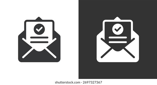 Official Notice icon. Solid glyph series icon
