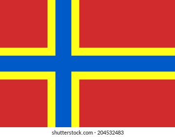 Official Orkney Community Flag - 8:11 (current flag of Orkney)