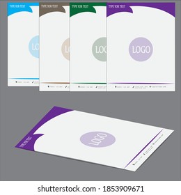 Diseño oficial de papel con logotipo