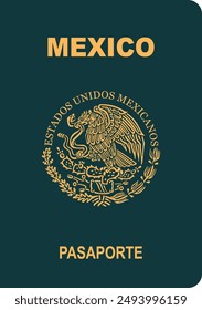 Official Passport cover of Mexico