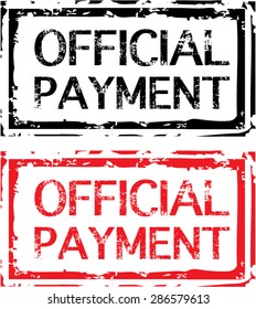 Official Payment Grunge Stamp Vector