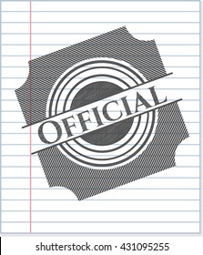 Official pencil effect