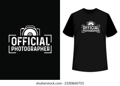 Official Photographer Funny Photographer Shirt | Photography Photographer Camera | Funny Photographer Gift Shirt | Photography Lover Gift T-Shirt | Cool Photography Art For Men Women Shirt