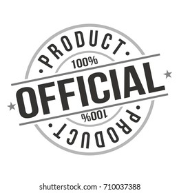 Official Product Stamp Design Vector Art Badge.