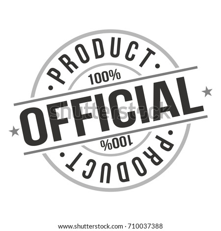 Official Product Stamp Design Vector Art Badge.