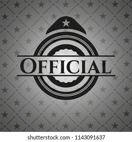 Official realistic black emblem