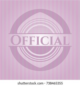 Official realistic pink emblem