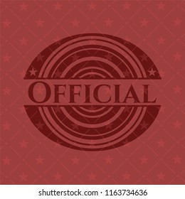 Official red icon or emblem