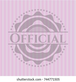 Official retro pink emblem
