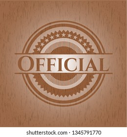 Official retro style wood emblem