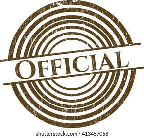 Official rubber grunge seal