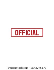 OFFICIAL Rubber stamp design vector