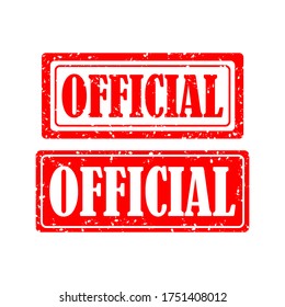 Sello oficial de caucho. Sello oficial de goma