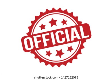 Official Rubber Stamp. Red Official Stamp Seal – Vector