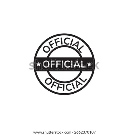 Official Seal Badge Vector Illustration