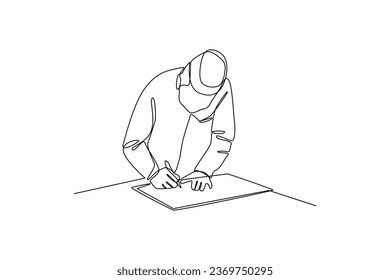 Official signed the agreement. Official meeting, interview, communication with journalists, mass media. Person giving comments, speaking to reporters with microphones. Flat vector illustration