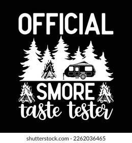 Official Smore Taste Tester Campfire S'mores Camper