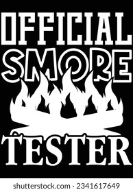 Official smore tester vector art design, eps file. design file for t-shirt. SVG, EPS cuttable design file