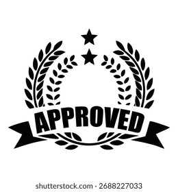 Official Stamp of Approval and Certification Emblem Design