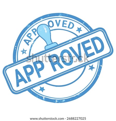 Official Stamp Symbolizing Successful Application Approval and Authorization Granted