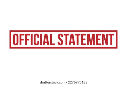 Official Statement rubber grunge stamp seal vector