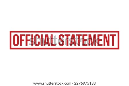 Official Statement rubber grunge stamp seal vector