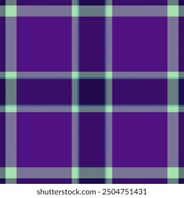 Official tartan seamless pattern, display background fabric texture. Luxury plaid check vector textile in violet and light colors palette.