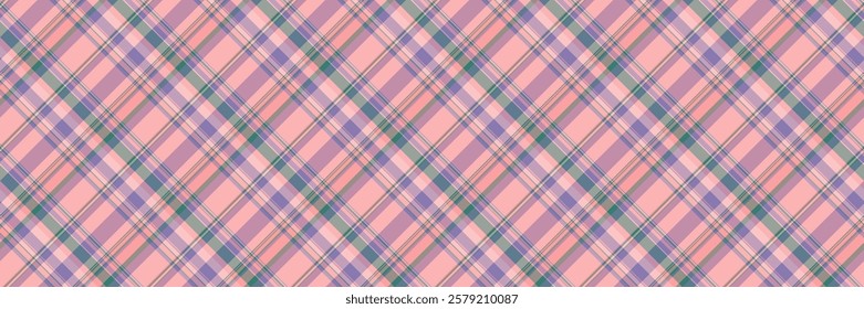 Official textile tartan background, minimalist pattern seamless fabric. Light check texture vector plaid in pastel and light colors palette.