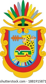 Official vector coat of arms of the Mexican state of Guerrero