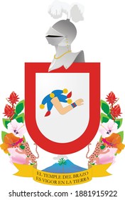 Official vector coat of arms of the Mexican state of Colima