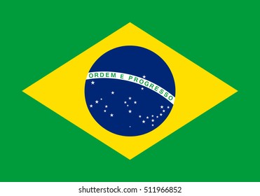 Official vector flag of Brazil .