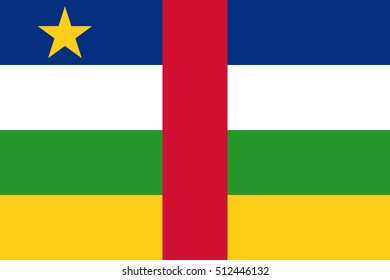 Official vector flag of Central African Republic . ( CAR )