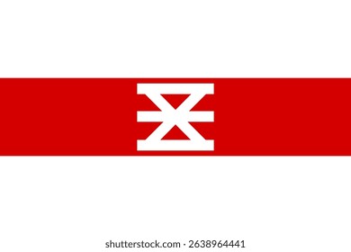 Official vector flag of Enschede, Netherlands. A simple bicolor design of red and white horizontal stripes. Ideal for Dutch travel or Overijssel heritage projects