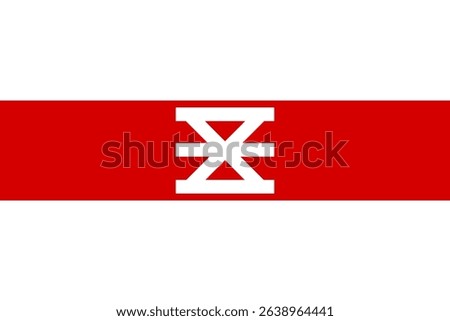 Official vector flag of Enschede, Netherlands. A simple bicolor design of red and white horizontal stripes. Ideal for Dutch travel or Overijssel heritage projects