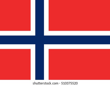Official vector flag of Kingdom of Norway .