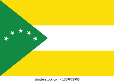 Official vector flag of the Panamanian Bocas del Toro province