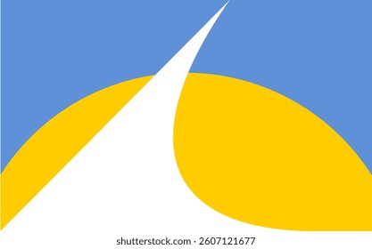 Official vector flag of Redding, California, USA. High-quality digital design featuring the city emblem in blue, white, and gold. Ideal for graphics, presentations, and civic projects