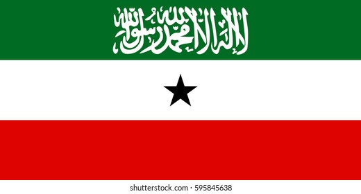 Official vector flag of Republic of Somaliland . 