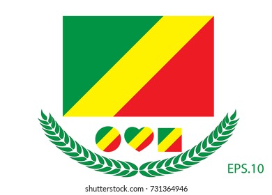 Official vector flag of republic-of-the-congo. Eps.10 