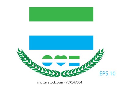 Official vector flag of sierra-leone. Eps.10 