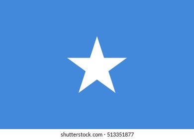 Official vector flag of Somalia . 