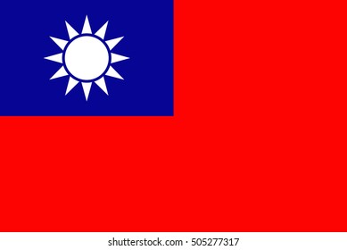 Official vector flag of Taiwan .