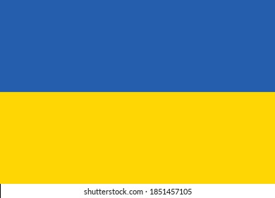 Bandera vectorial oficial de Ucrania