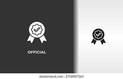Ilustración De Símbolo Aislado De Vector, Icono O Logotipo Oficial