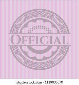 Official vintage pink emblem