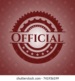 Official vintage red emblem