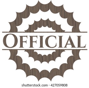 Official wood icon or emblem