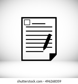 offise document icon, vector best flat icon, EPS