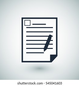 offise document icon, vector best flat icon, EPS